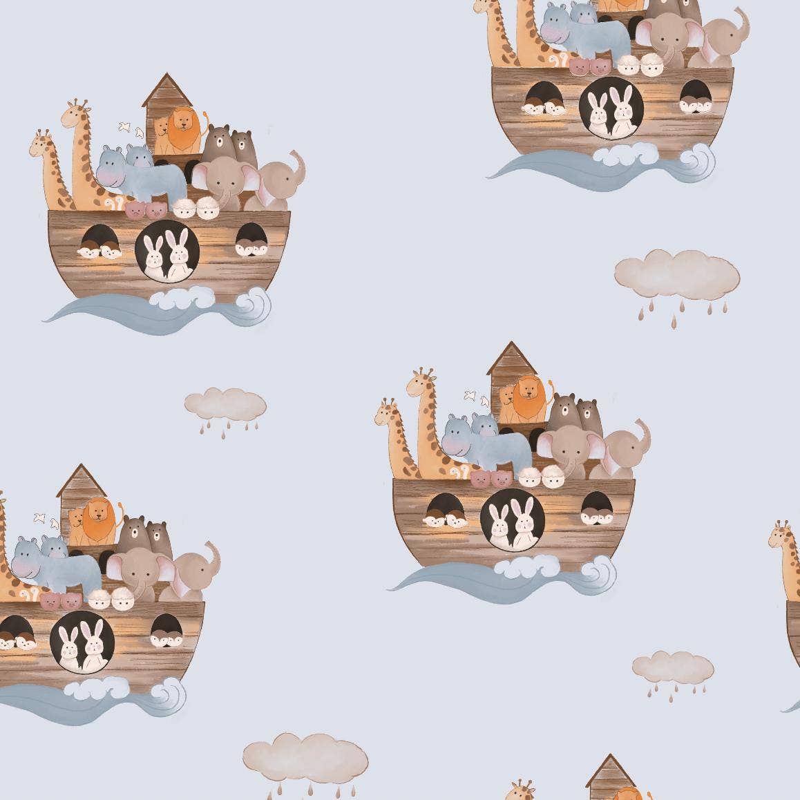 Baby Muslin Swaddle Blanket Noah's Ark