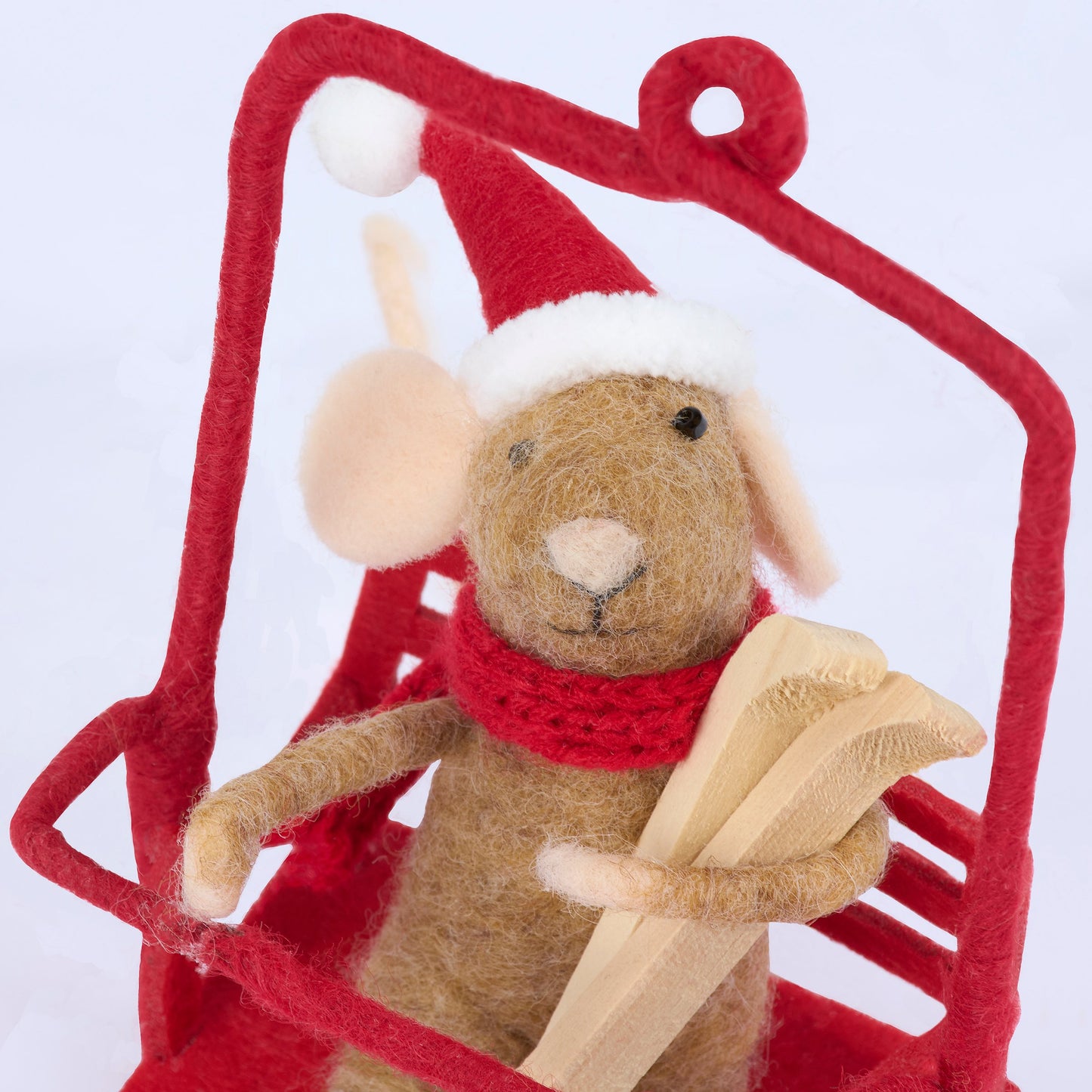 Ski Lift Felt Mouse Critter