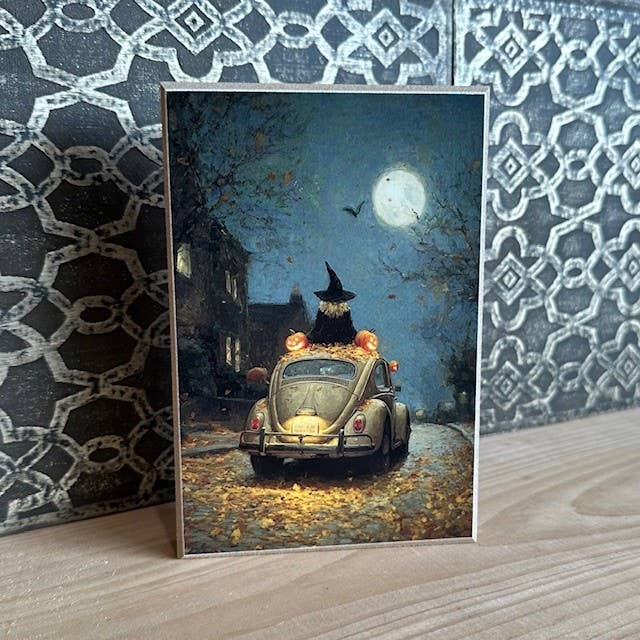 Buggy Witch Block Sign