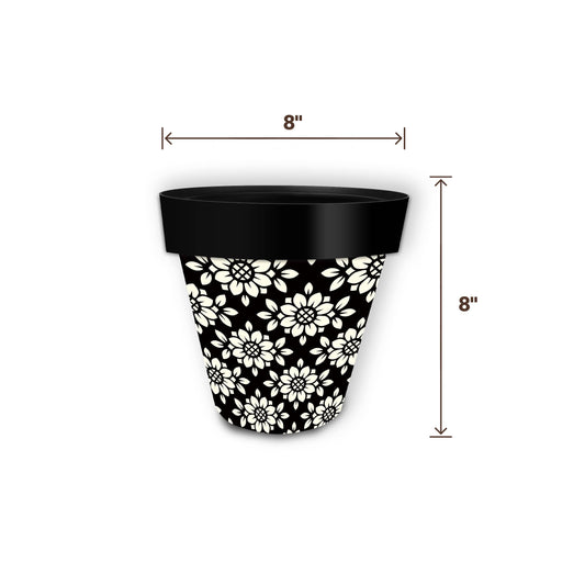 Geometric Floral Indoor/ Outdoor Planter