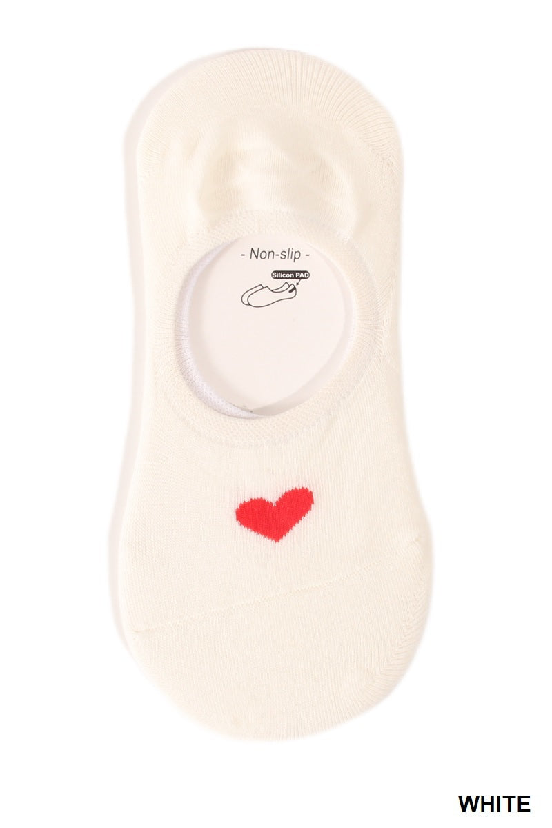 Be Mine No Show Socks - 1 Pair, Color Options