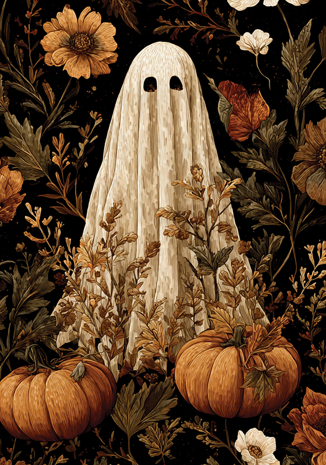 Vintage Ghost Garden Flag 12 x 18