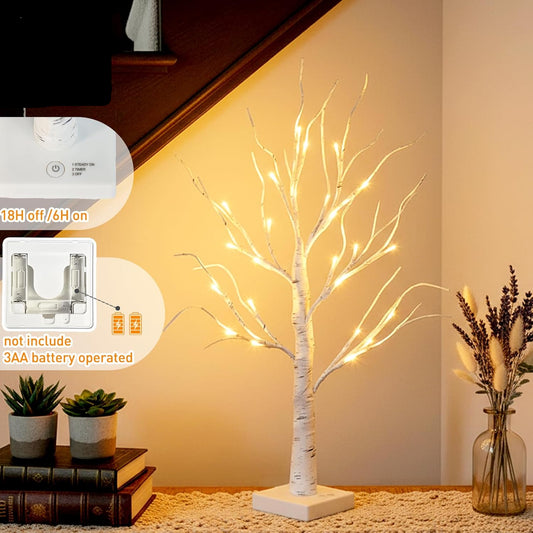 Lighted Birch Tree - 2 Ft.