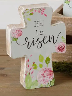 Wooden Inspirational Cross Sitter - 3 Options