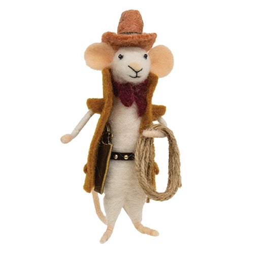Cowboy Mouse Critter - Felt