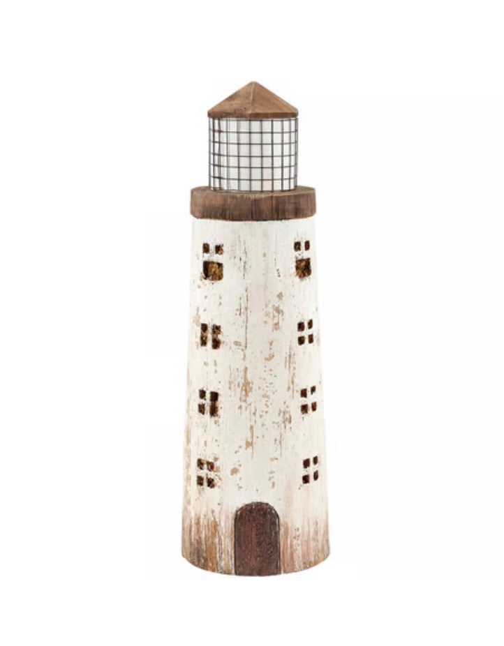 Rustic Wooden Lighthouse - Small or Large