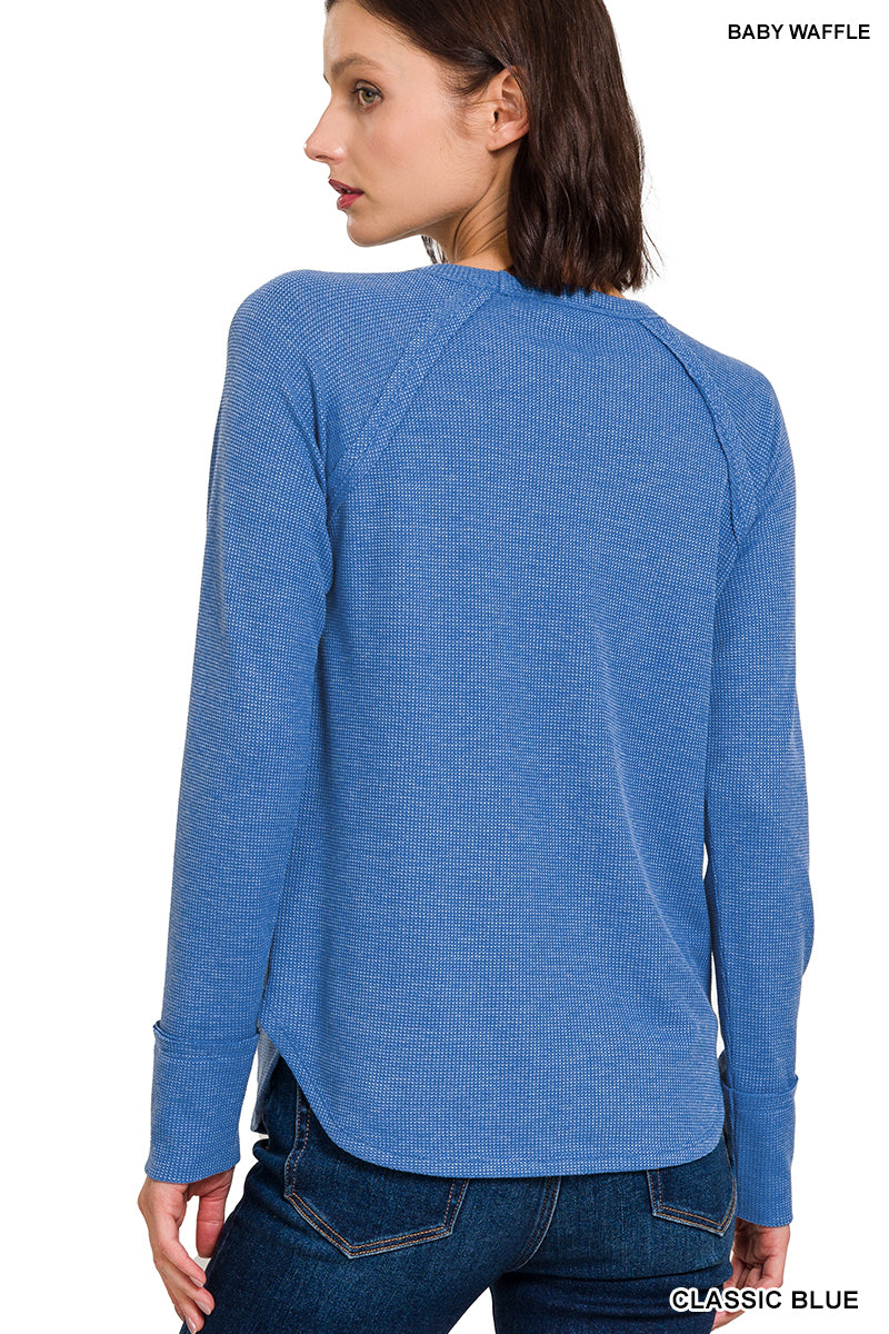 Baby Waffle Long Sleeve Top