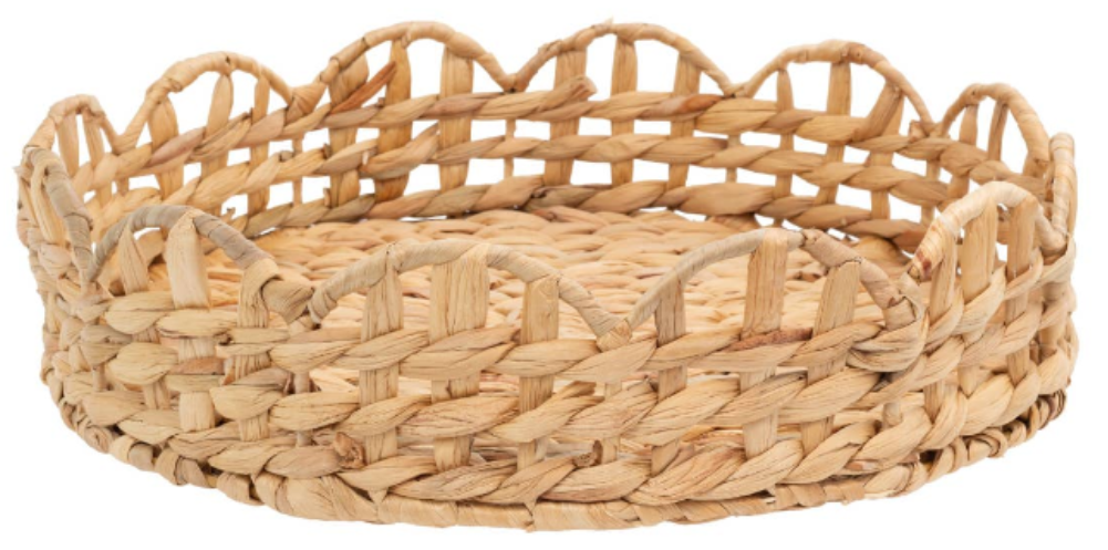 Scalloped Hyacinth Tray - 2 Size Options