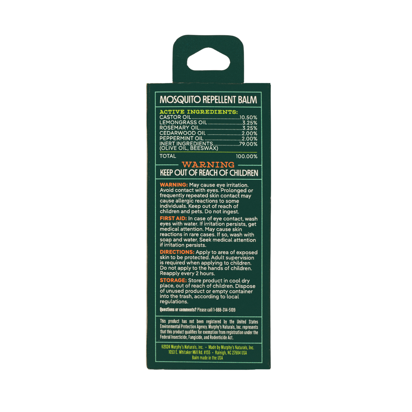 Murphy's Naturals Mosquito Repellent Balm Stick