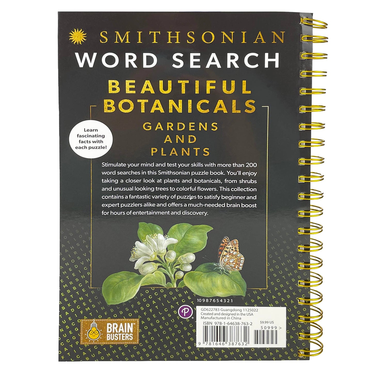 Smithsonian Botanicals Gardens and Plants Word Search Book