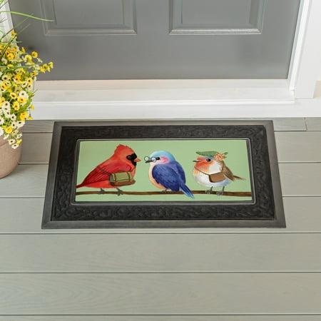 Cute Bird Nerd Sassafras Switch Mat Doormat Insert
