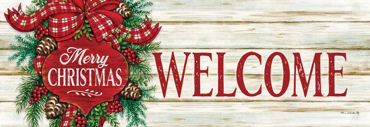 Christmas Ornament Swag Signature Sign - Custom Decor
