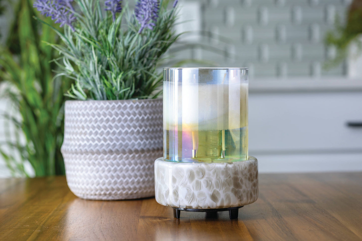 Swirl Glass 2-in-1 Wax and Candle Warmer