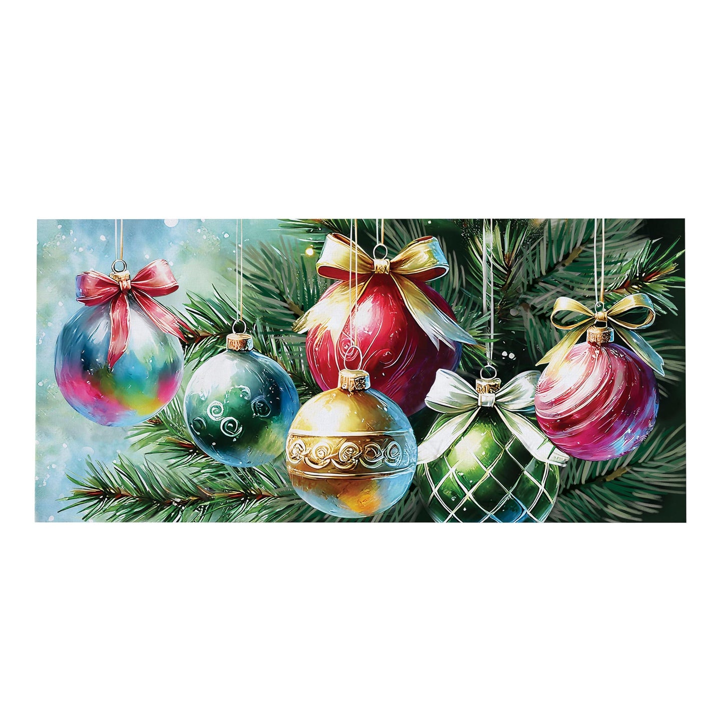 Holiday Ornaments Sassafras Door Mat Insert
