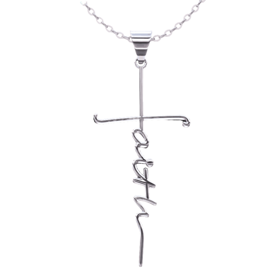 Faith Cross Necklace - Gold or Silver