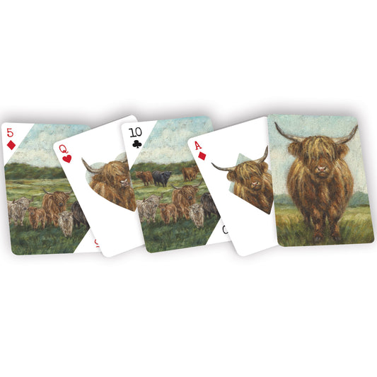 Highland Cow Playing Cards Deck