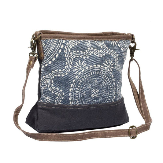 Navy Kilim Shoulder Bag - Myra