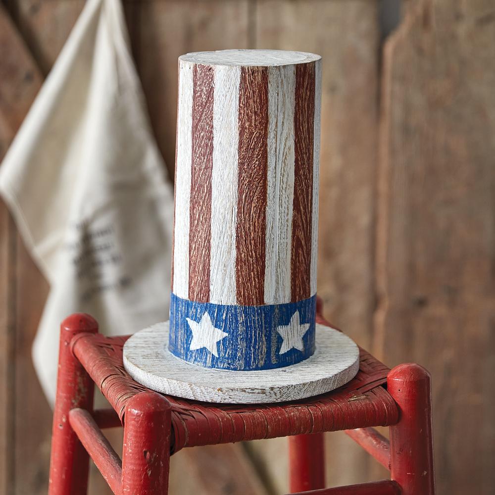 Wooden Americana Top Hat