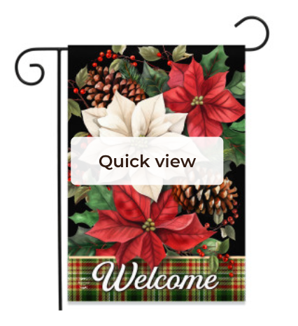 Mixed Poinsettia Christmas Garden Flag