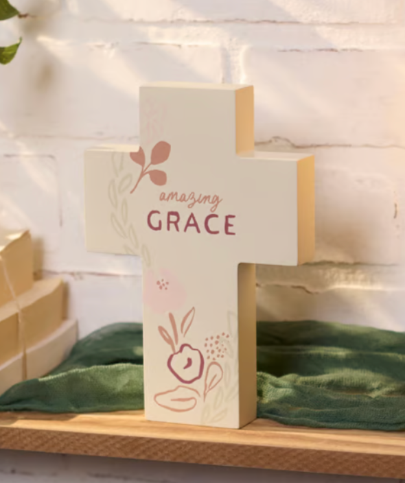 Amazing Grace Cross Sitter