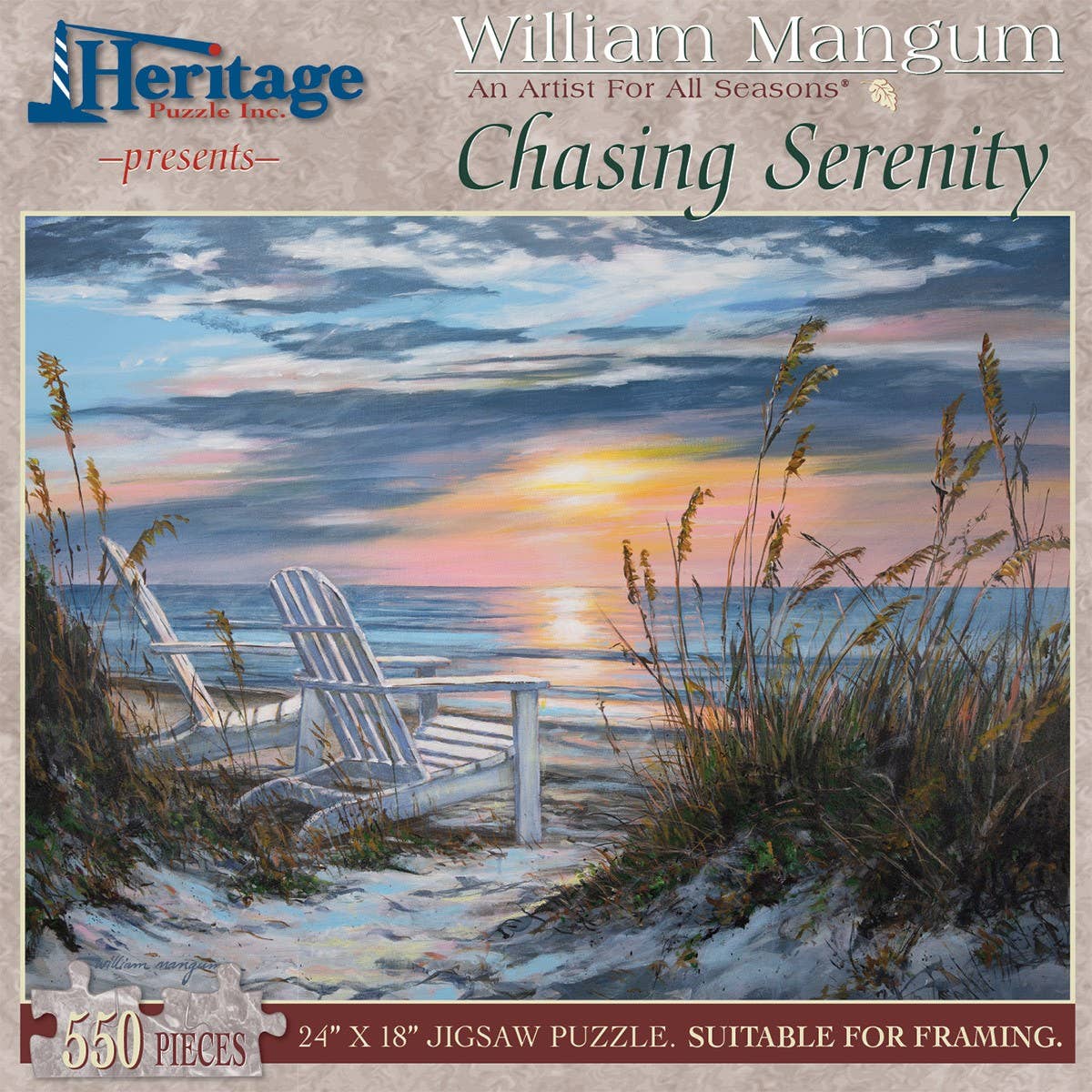 Chasing Serenity 550 Piece Puzzle - Heritage Puzzle