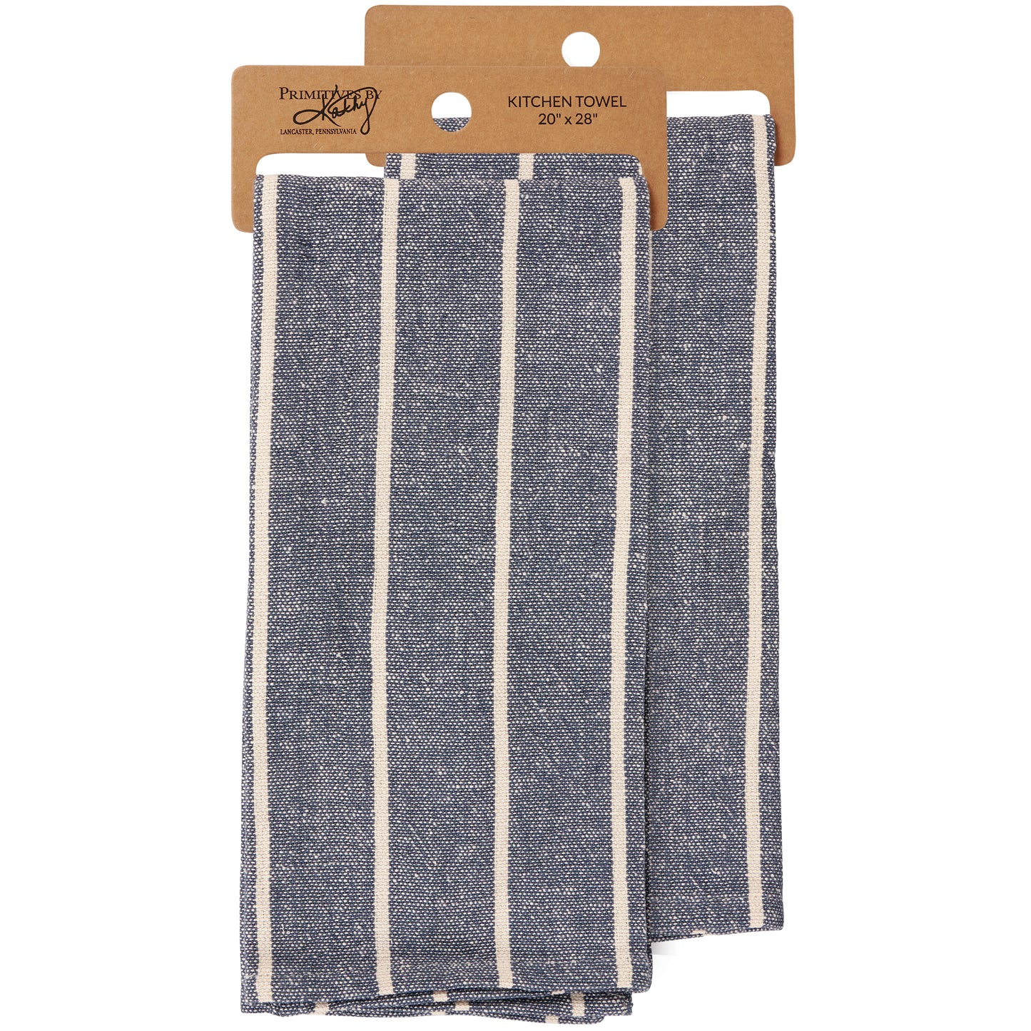 Kitchen Towel - Blue and Cream Stripe