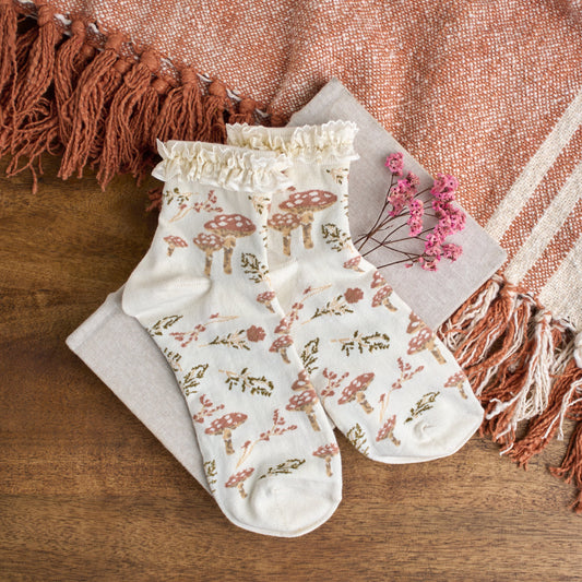 Cottage Garden Ruffle Socks