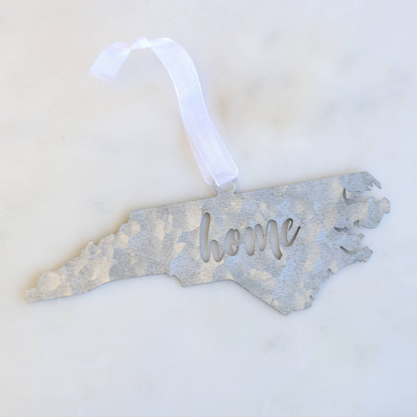 Galvanized North Carolina Home Ornament