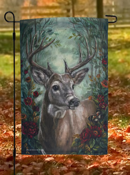 Fall Stag Garden Flag