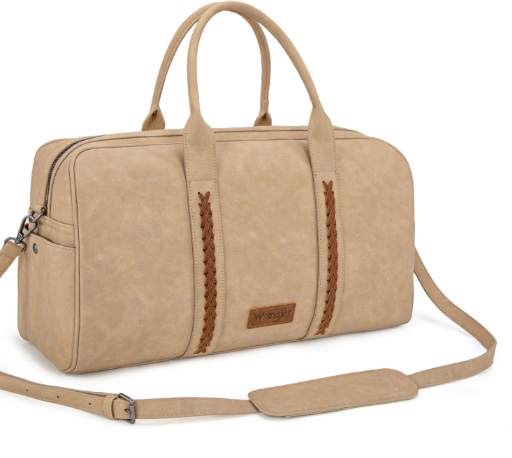 Wrangler Whipstitch Collection Duffle Bag -Tan