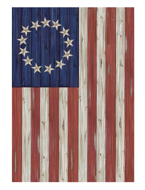 Betsy Ross Patriotic Garden Flag - 4th of July 12.5" x 18"