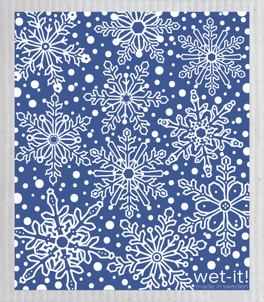 Winter Day Blue Swedish Cloth