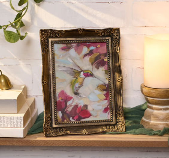 Hummingbird In Flight Framed Art