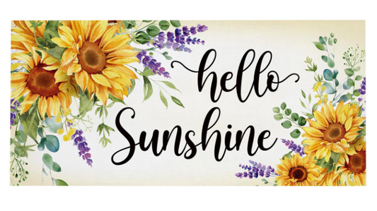 Hello Sunshine Sunflower Sassafras Switch Mat