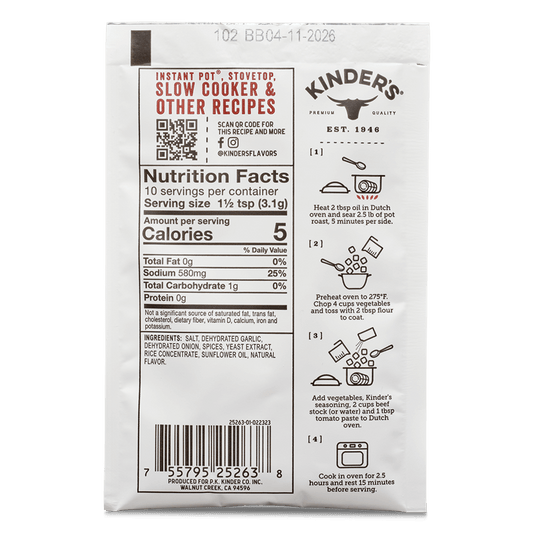 Sunday Pot Roast Stew Seasoning - Kinder's