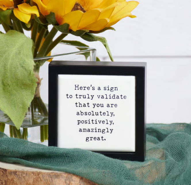 Truly Amazing Mini Box Sign