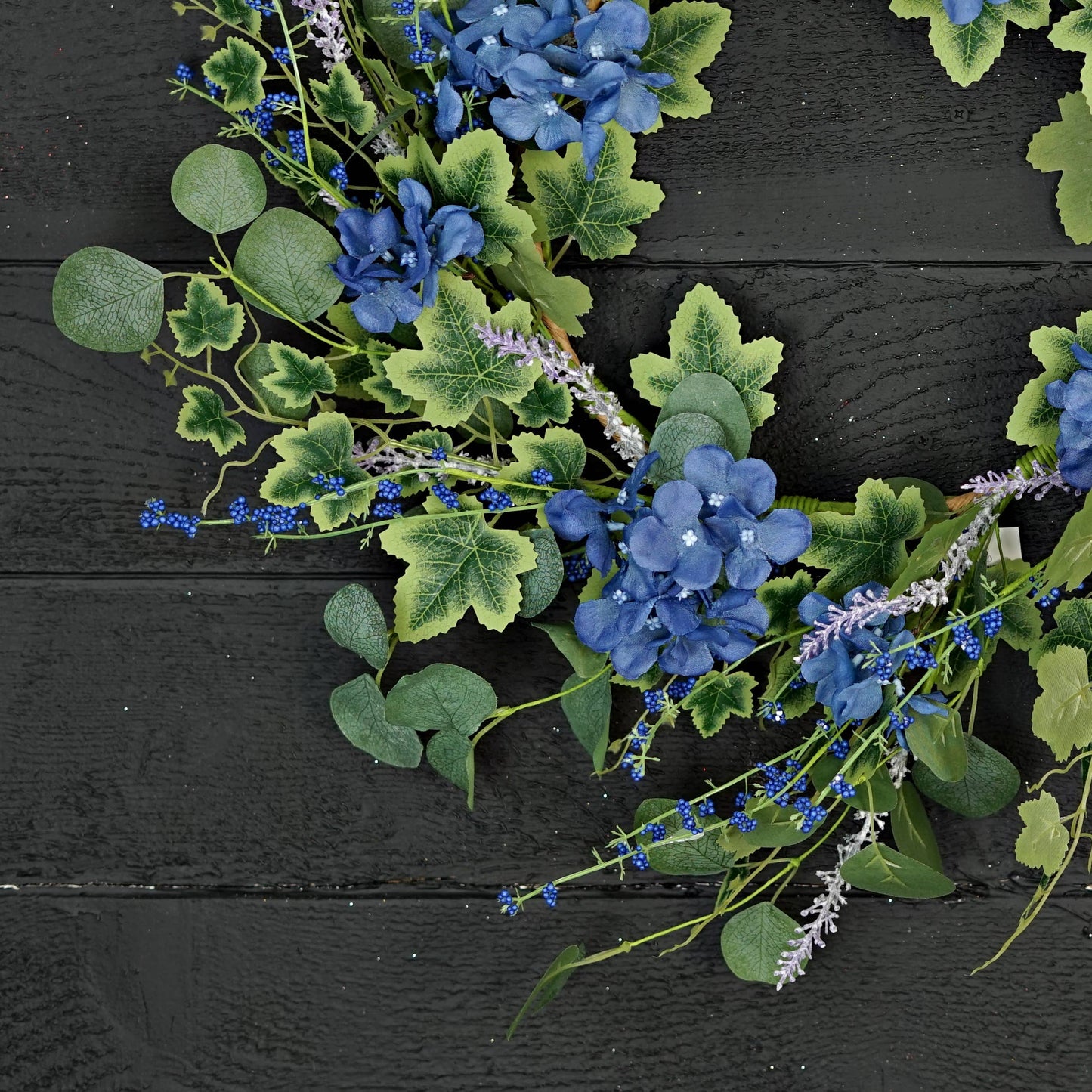 24in Wreath-Blue Hydrangea Garden