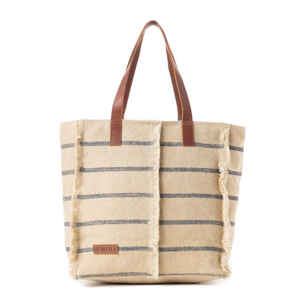 Barnwood Tote Bag in Dusty Sand - Myra