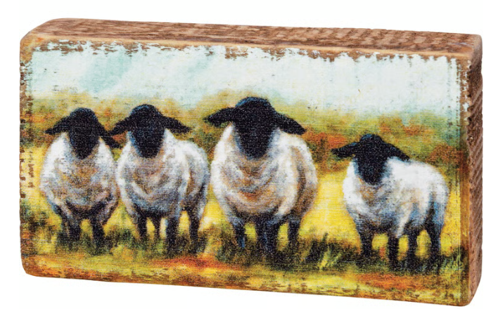 Sheep Mini Block Sign