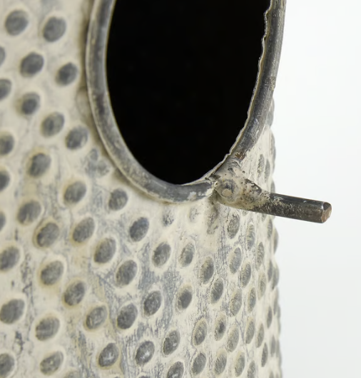 Hammered Metal Birdhouse
