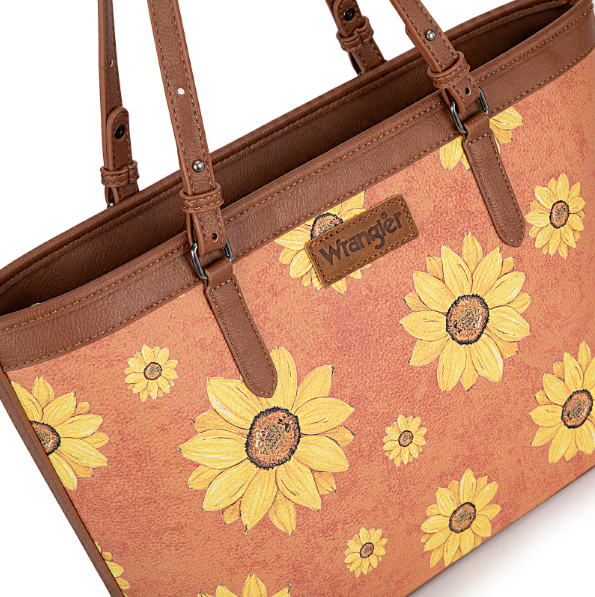 Sunflower Print Tote Bag - Wrangler