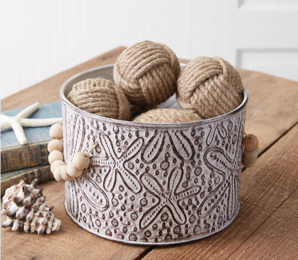 Starfish Metal Embossed Bucket