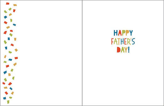 Father's Day Greeting Card - Best Dad Ever Confetti
