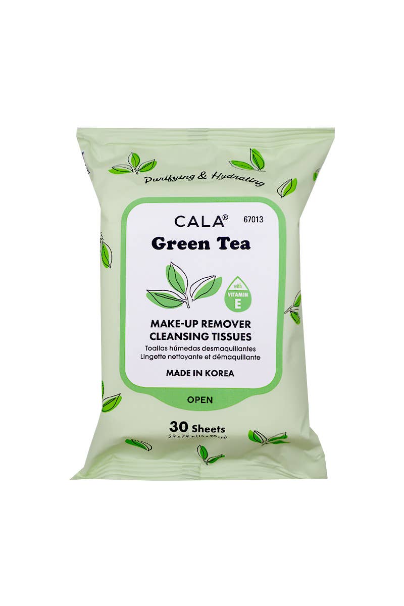 CALA Green Tea 30 Sheets Makeup Remover Tissues