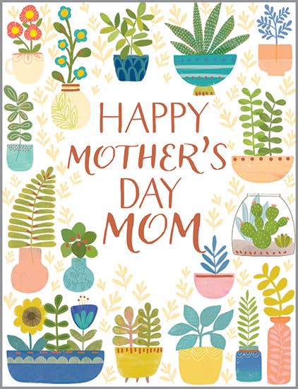Mother's Day Greeting Card - Plants