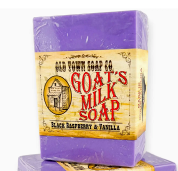 Black Raspberry & Vanilla Goat's Milk Soap - Old Town Soap Co