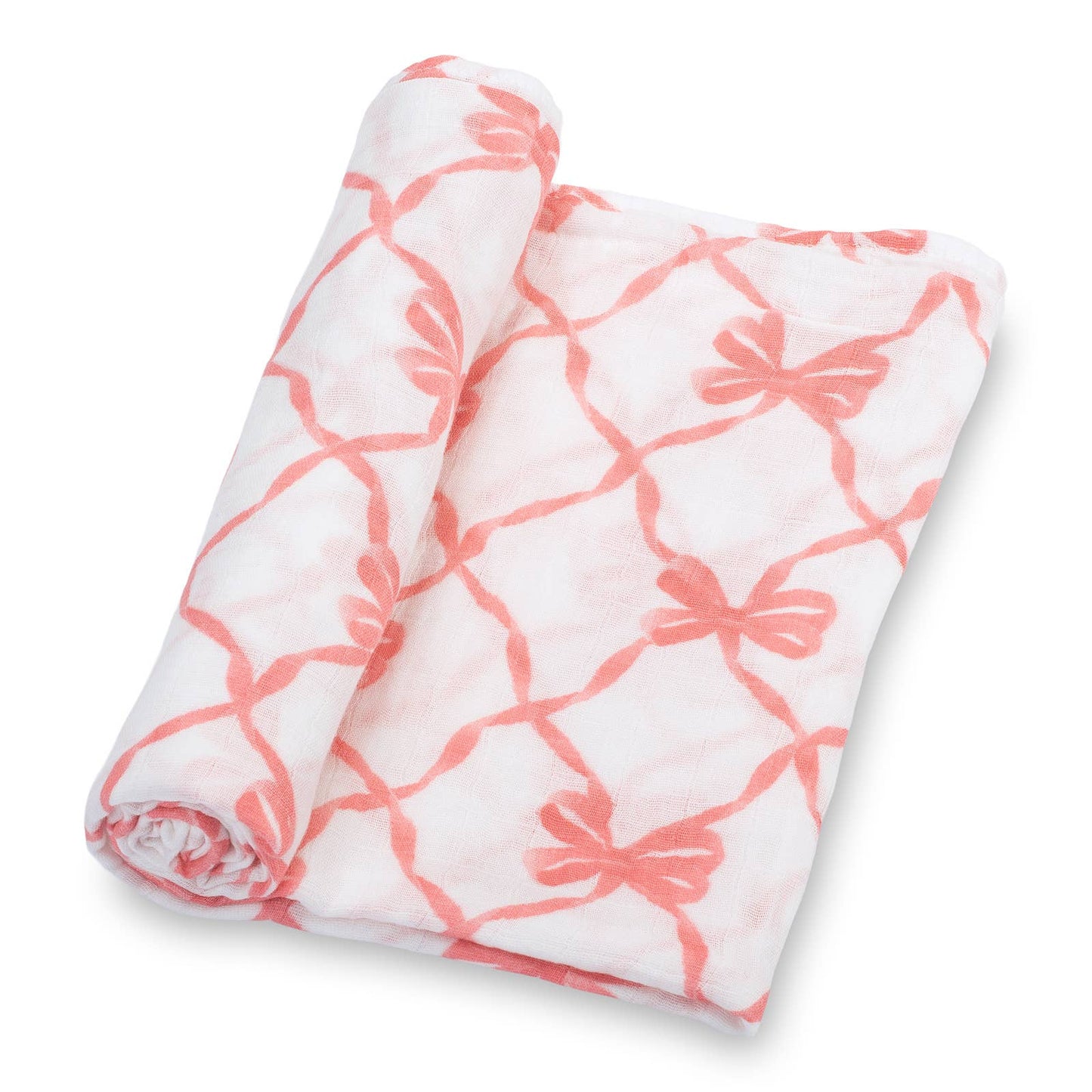 Baby Muslin Swaddle Blanket - Beautiful Bows