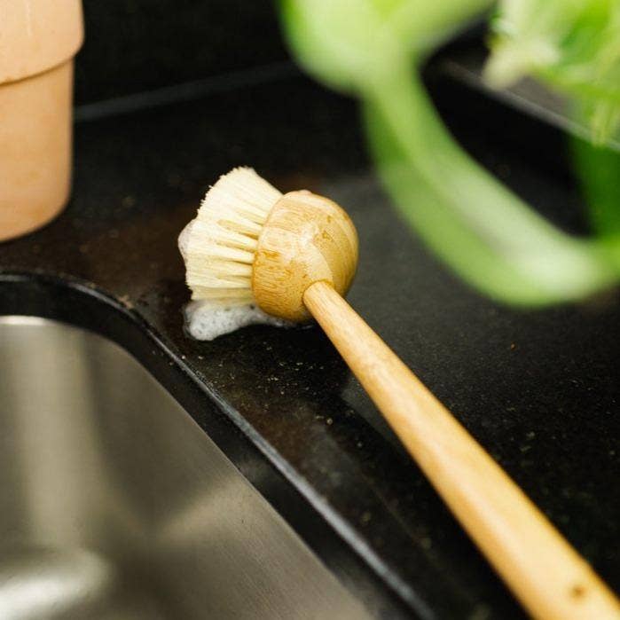 Bamboo Kitchen Dish Scrubber Brush