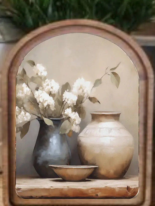 Arch Top Still Life Framed Art - 6" x 8"