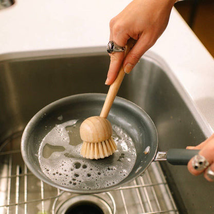 Bamboo Kitchen Dish Scrubber Brush
